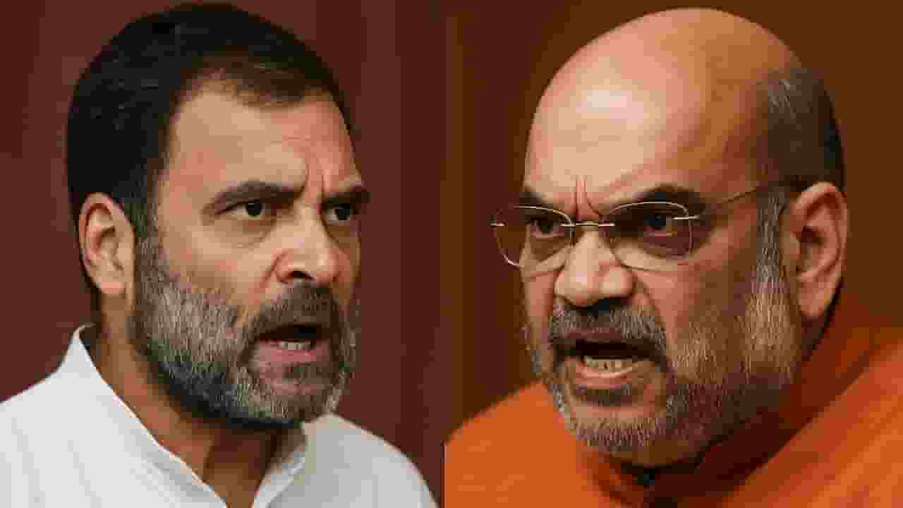 rahul gandhi and amit shah
