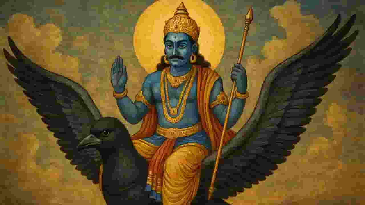 शनि जयंती: कैसे सूर्य पुत्र बने कर्मों के देवता? पौराणिक कथा से जानें Image of Shani Dev