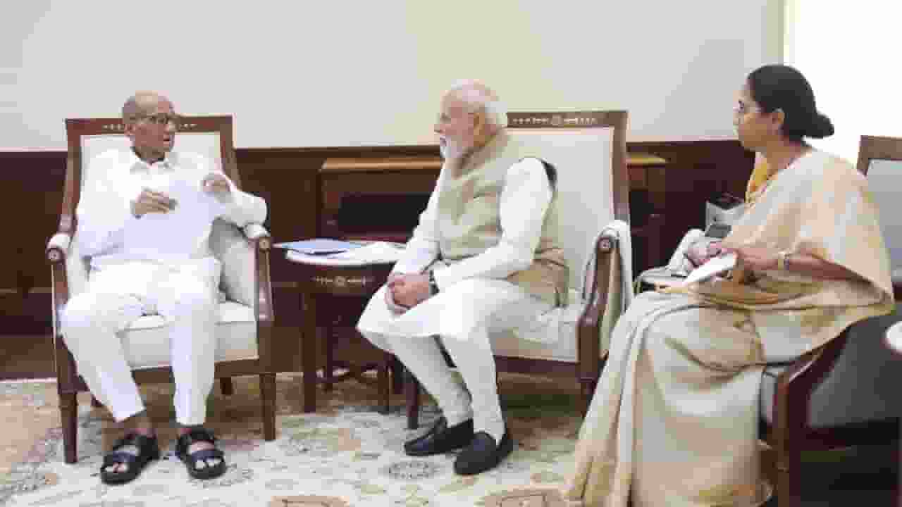 sharad pawar meets pm modi