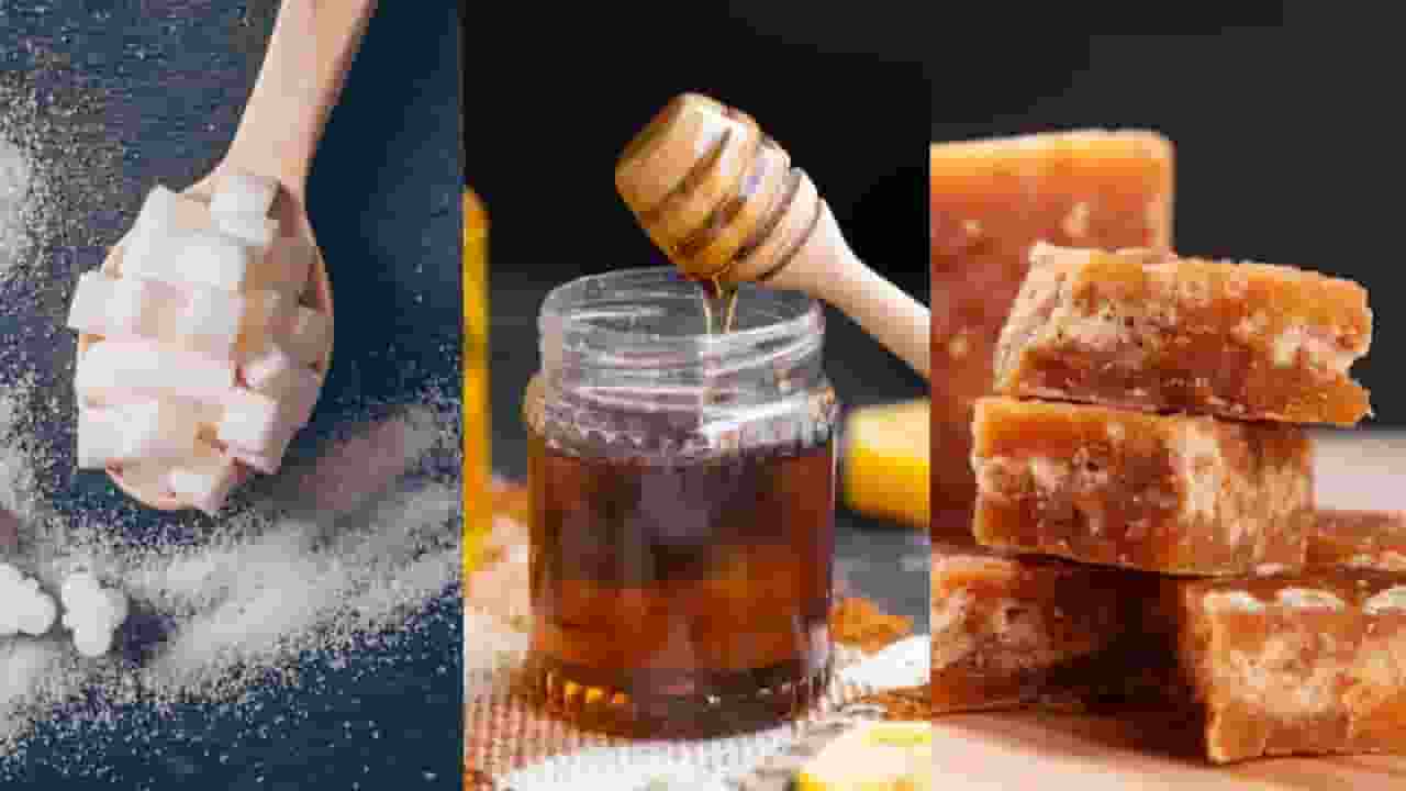 sugar honey and jaggery