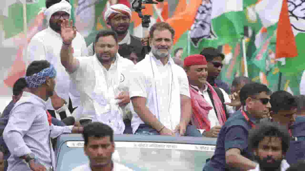 Tejashwi Yadav and Rahul Gandhi