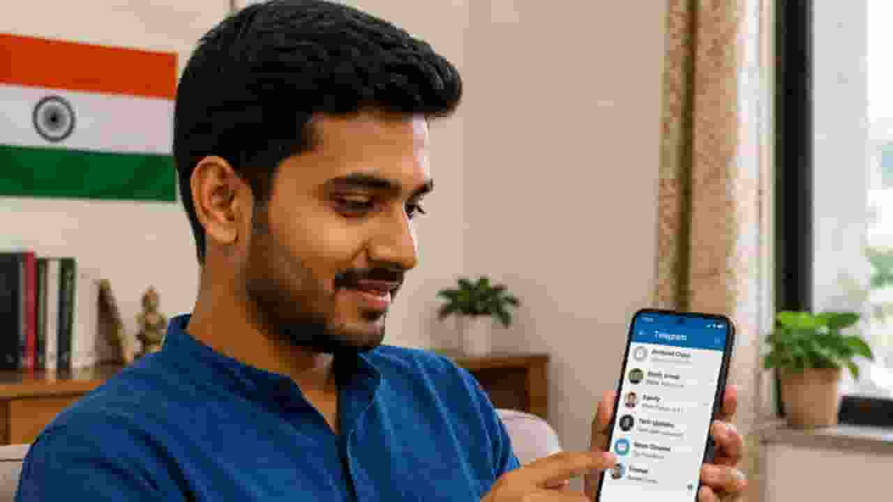 Man Using Telegram AI Image ChatGPT