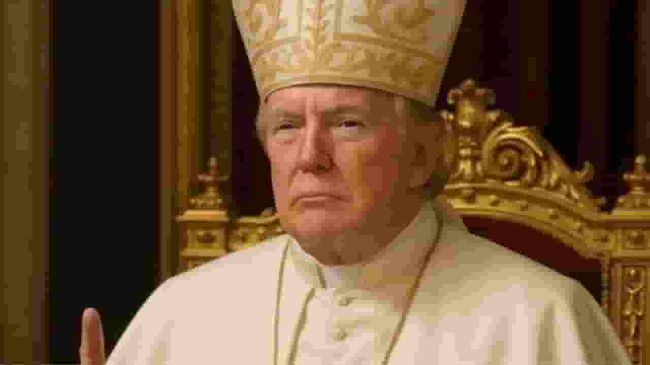 AI से खुद को पोप बना बैठे डोनाल्ड ट्रंप, वायरल तस्वीर ने मचाया बवाल pope francis ai Image of Donald trump