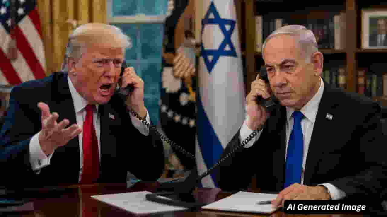ai generated image of trump vs netanyahu