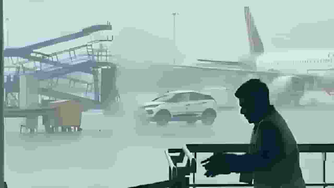 Delhi airport storm