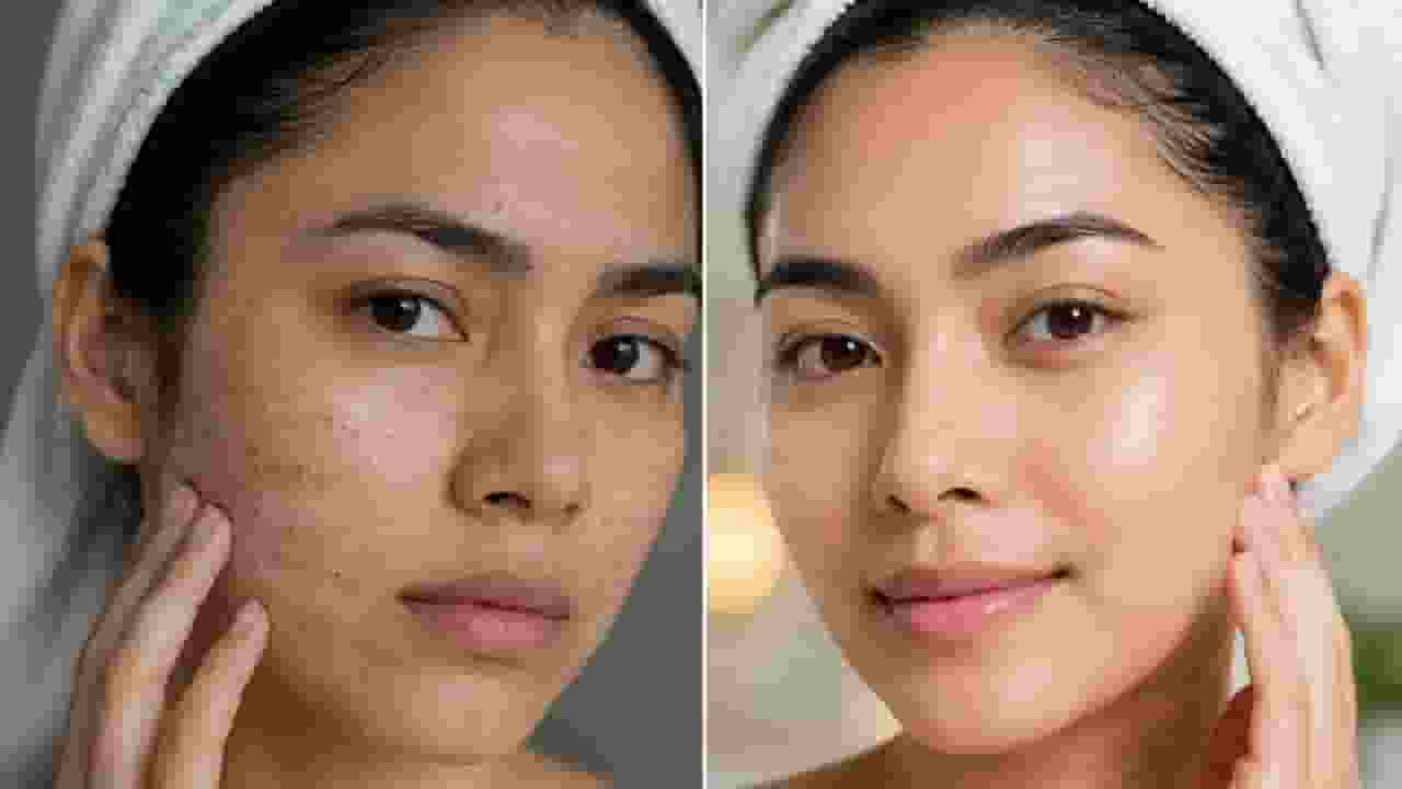 damge skin and healthy skin