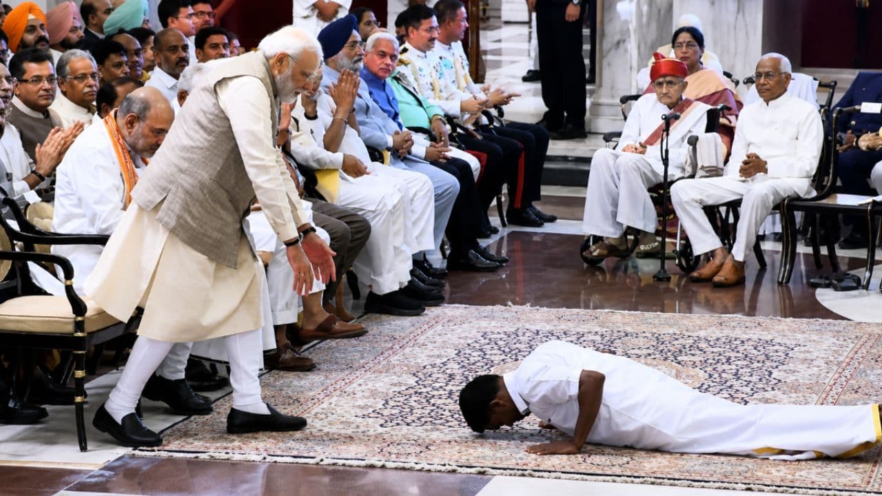 K Pajanivel and Narendra modi