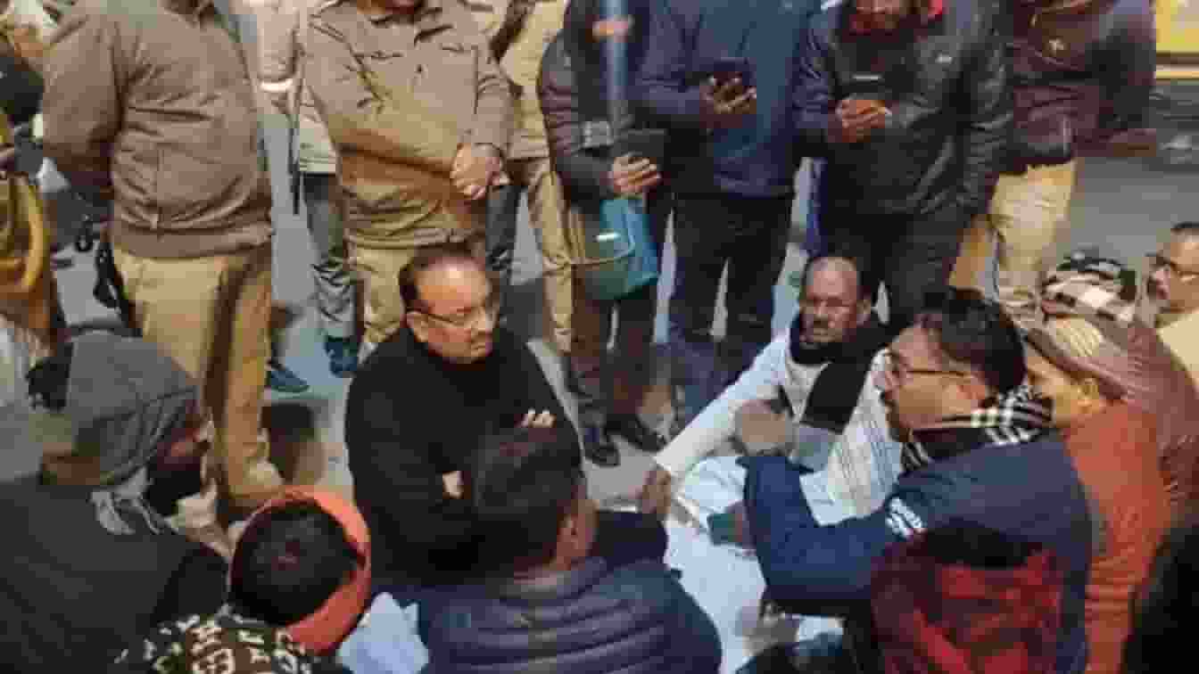 Bajrang Dal workers protest