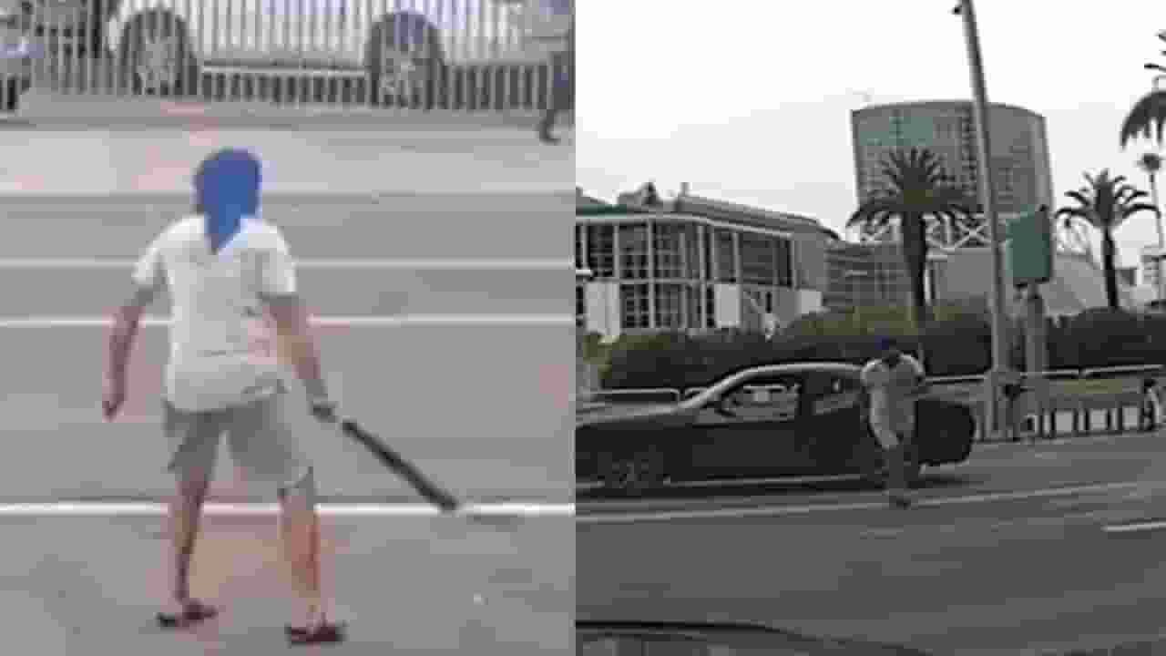 अमेरिका ने गुरप्रीत ने लहराई गंडासी, पुलिस ने गोली मार दी los angeles news.