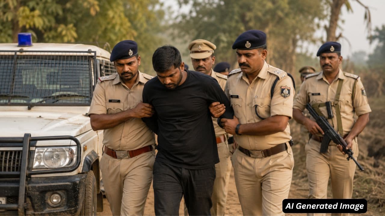 ai generated image of a man being arrested