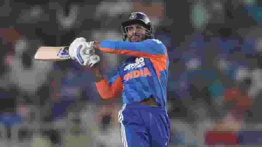 Tilak Varma IND vs WI 2nd T20