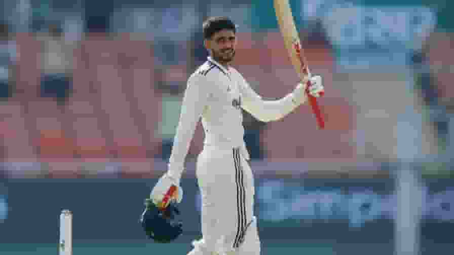 Shubman Gill Test Century IND vs AFG