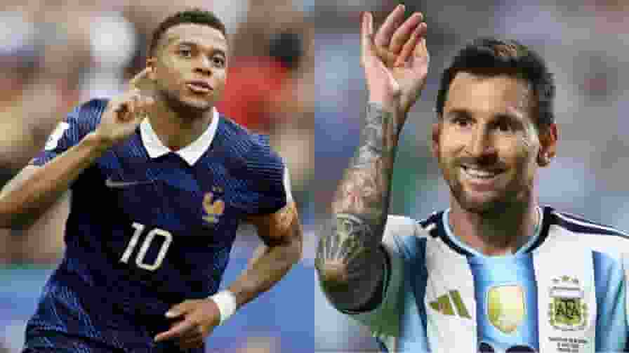 kylian mbappe lionel messi FIFA world cup