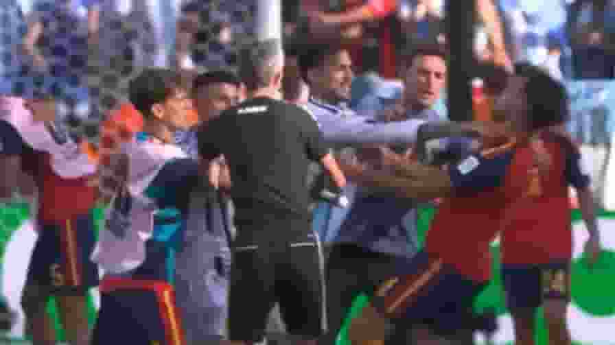 argentina vs spain fight