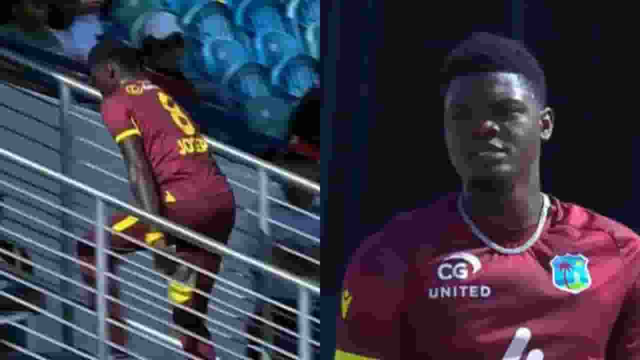 कप्तान पर आया गुस्सा और बॉलर फील्ड से बाहर चला गया, फिर क्या हुआ? alzarri joseph during odi match against england