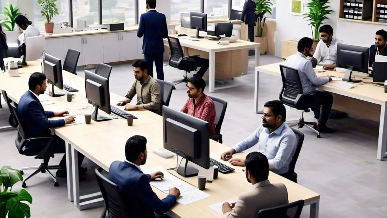 चीन के लोगों से ज्यादा काम करते हैं भारतीय, 70 घंटे काम पर बहस क्यों? AI Generated Image