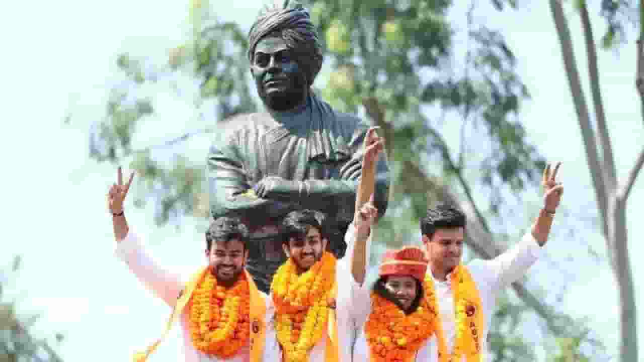 DUSU चुनाव: NSUI को बड़ा झटका, ABVP के आर्यन मान बने अध्यक्ष DUSU