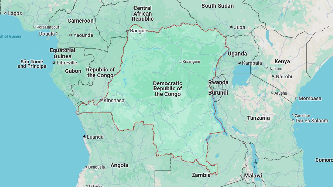 कॉन्गो में क्यों मचा है बवाल? समझिए युद्ध की वजह और इतिहास dr congo map