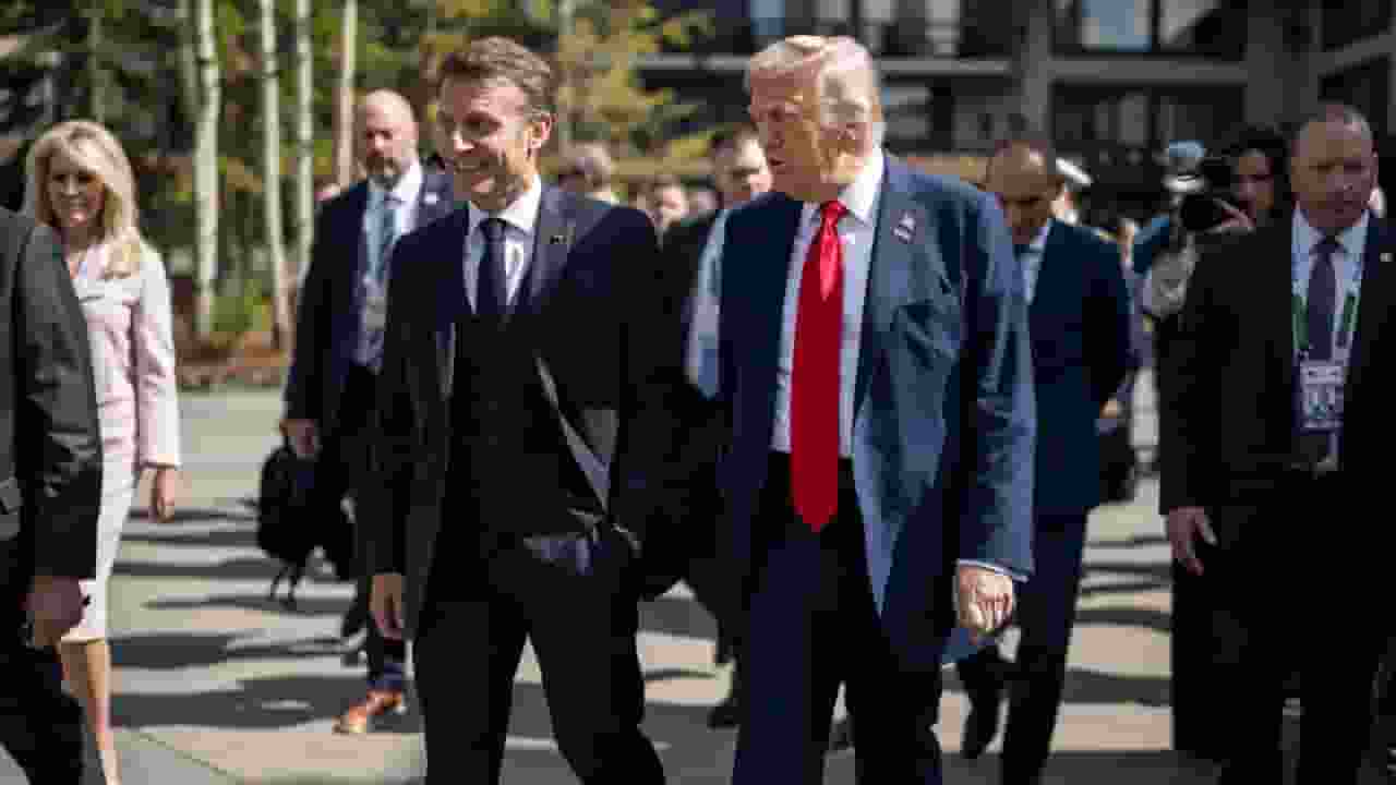 'हमेशा गलत बोलते हैं इमैनुएल,' G7 से लौट रहे ट्रम्प ने क्यों कहा? Emanuel Macron with Donald Trump