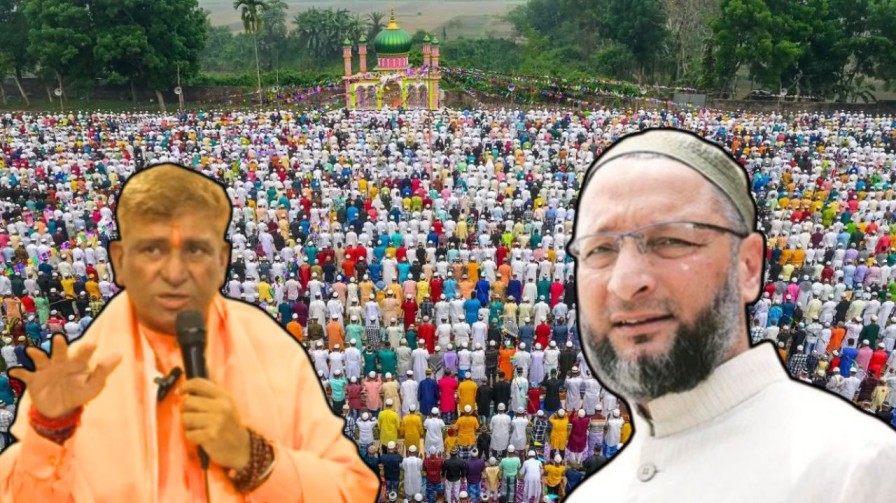 सड़क पर नमाज, काली पट्टी और फूल की बारिश, रमजान पर खूब हो रही राजनीति eid namaj