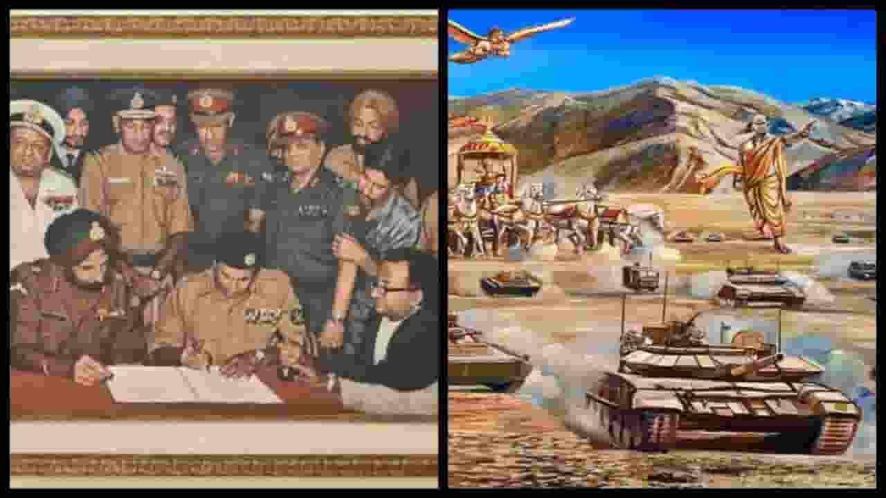 आर्मी चीफ के ऑफिस में लगी 'नई पेंटिंग' का मतलब क्या? जानें  1971 painting Replaced by New Painting karma kshatriya