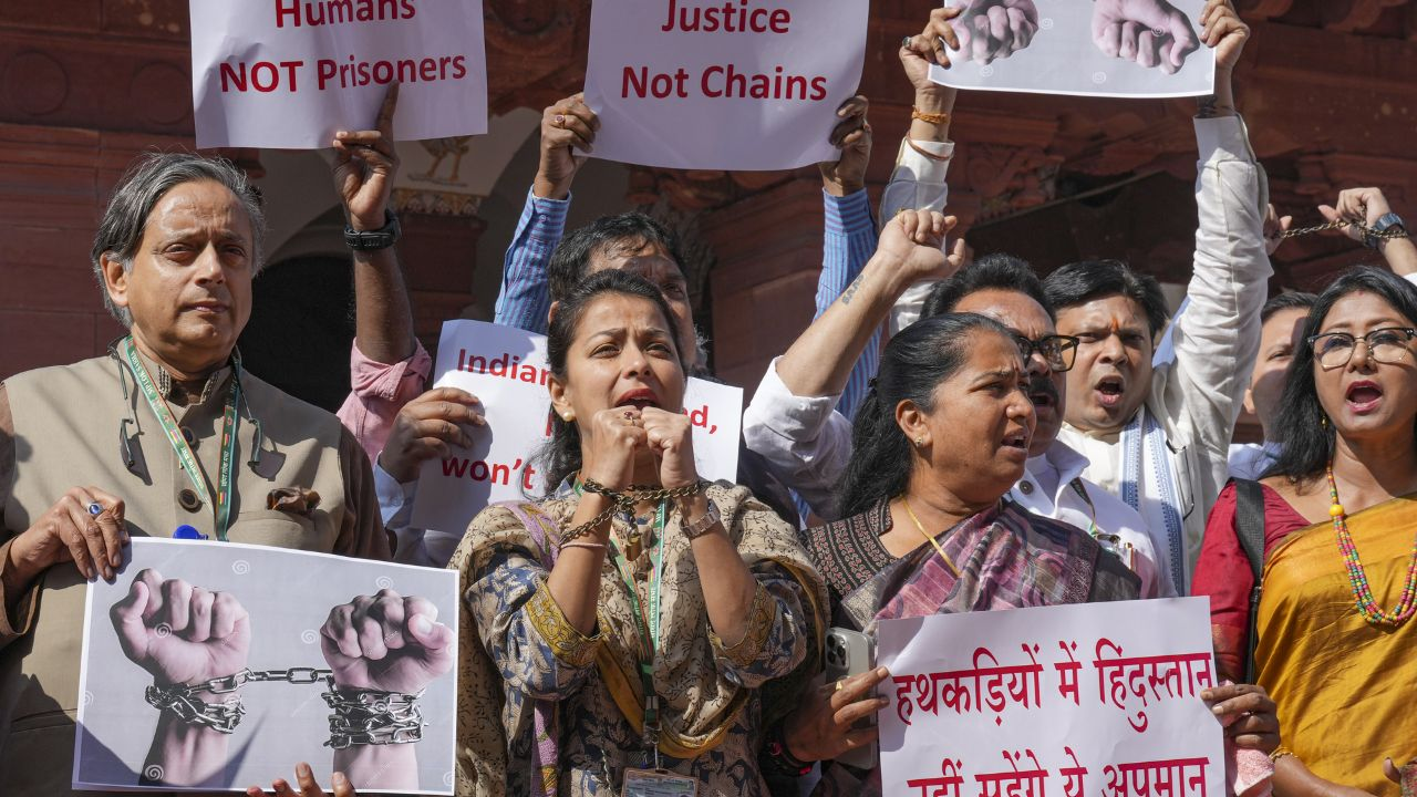 'PM मोदी ने ऐसा क्यों होने दिया?' प्रियंका का सवाल; डिपोर्टेशन पर बवाल opposition protest