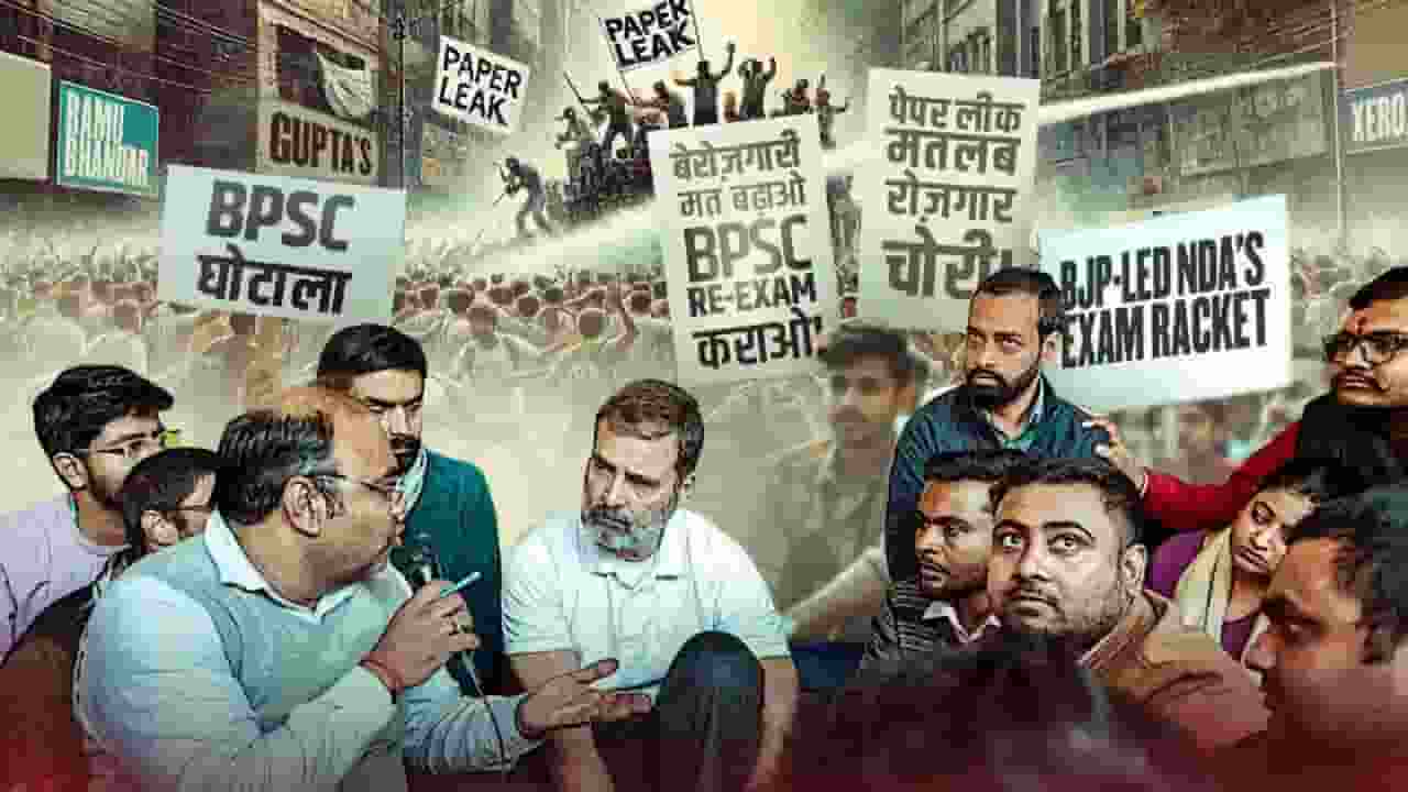 गर्दनीबाग में BPSC छात्रों से मिले राहुल, बोले- हो रहा घिनौना खेल BPSC students