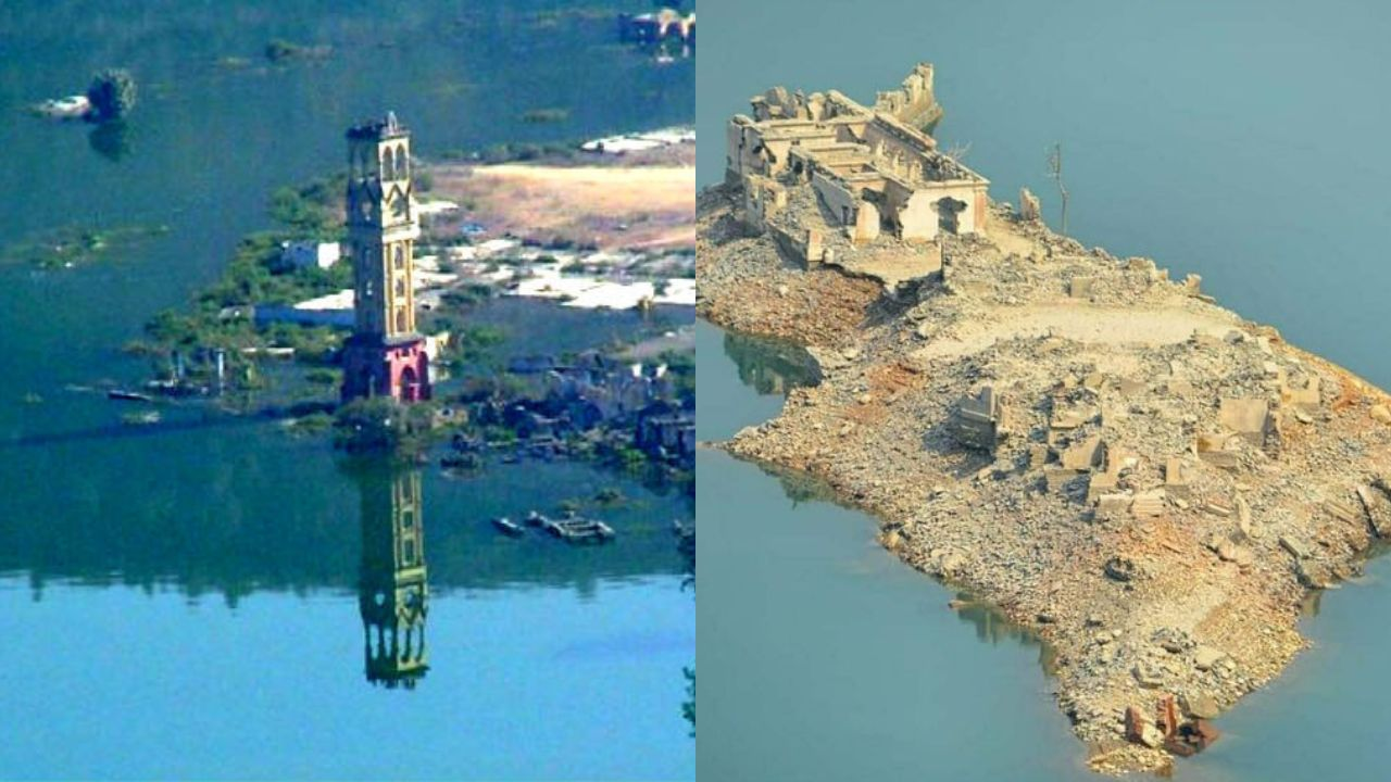 जब देश की बिजली के लिए डुबा दी गई पुरानी टिहरी Images of Old Tehri City