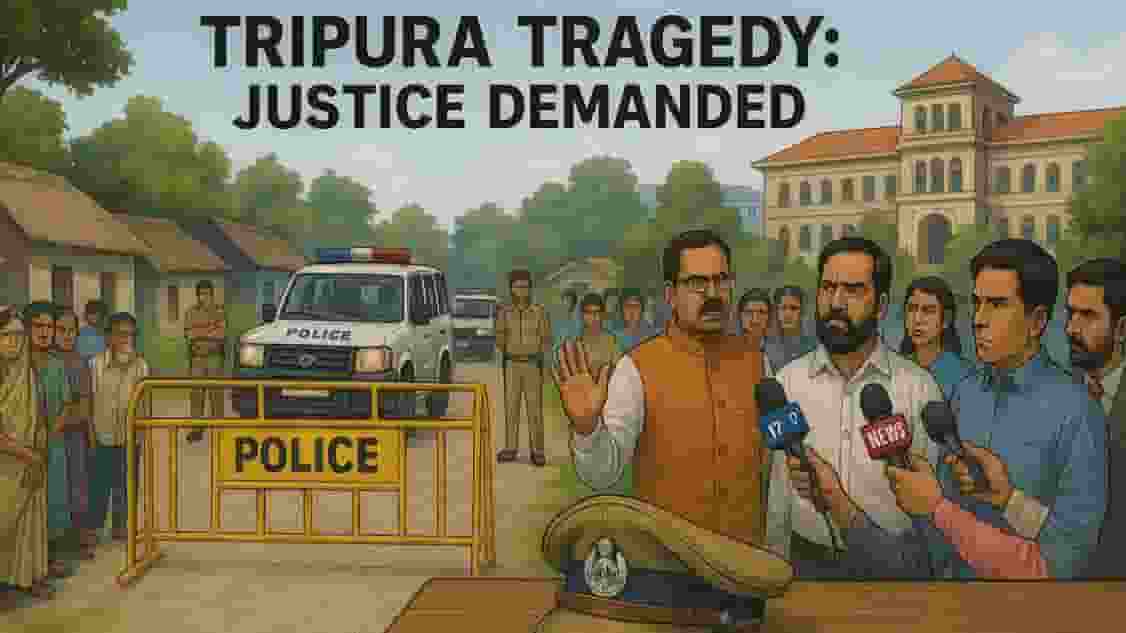 त्रिपुरा में मिली महिला की अधजली लाश, विधायक के लोगों पर लगा आरोप Representational Image । Photo Credit: AI Generated